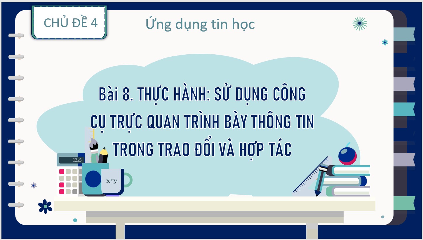 Bài 8 : Thực hành sử dụng công cụ trực quan trình bày thông tin trong trao đổi và hợp tác